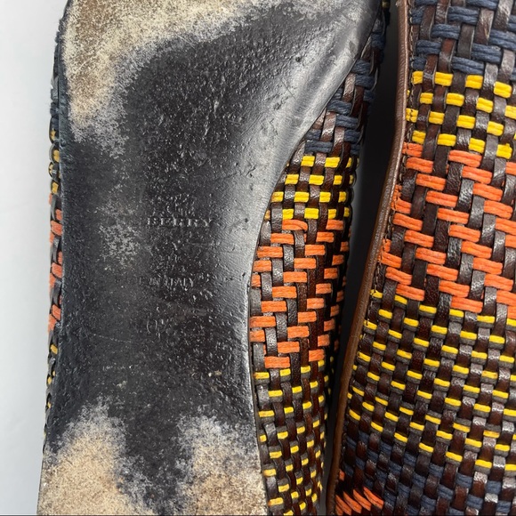 Burberry Multicolor Woven Leather Ballet Flat Size 40.5 - Picture 10 of 15